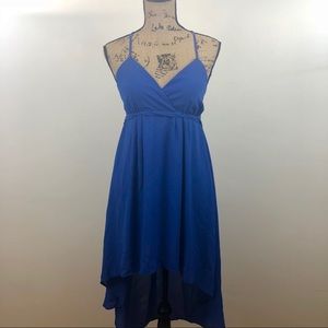 CECICO CAGED BACK HI-LO DRESS